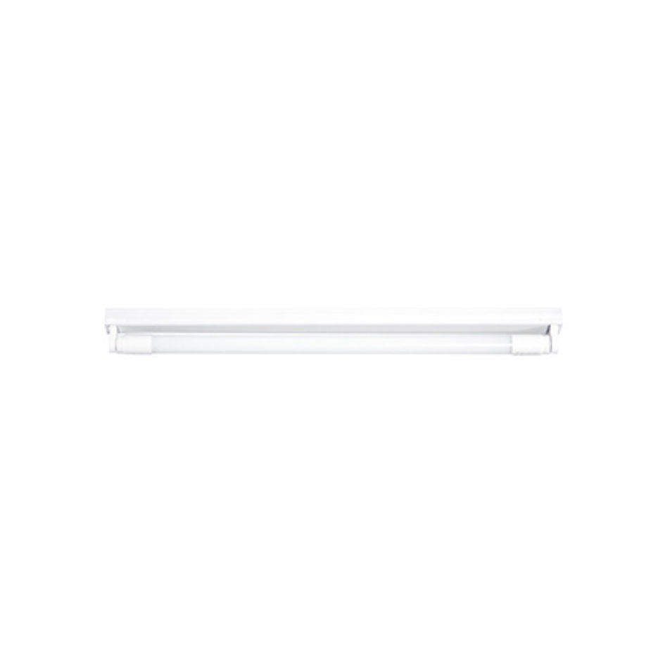 4FT Single Eco Open Channel T8 1x18w 1230mm Wired for LED