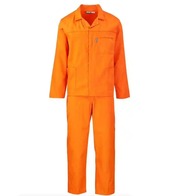 Inyathi Gold Range Pure Cotton Conti Suit - Orange - EU 42