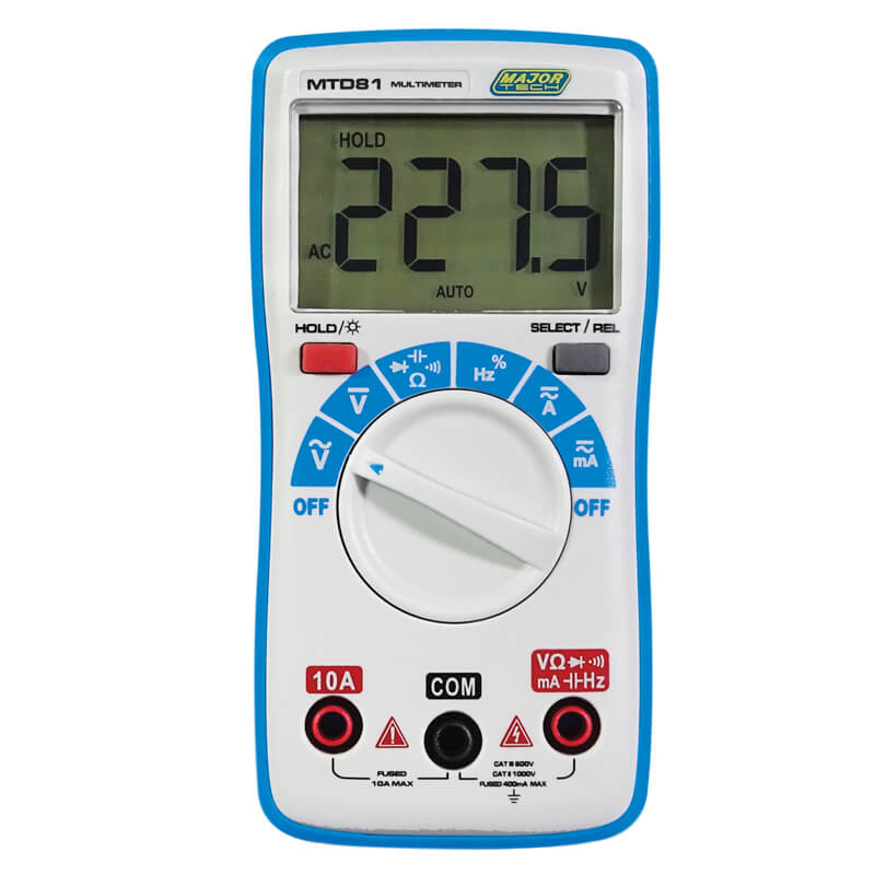 Compact Manual Range Multimeter (MTD81) -Major Tech