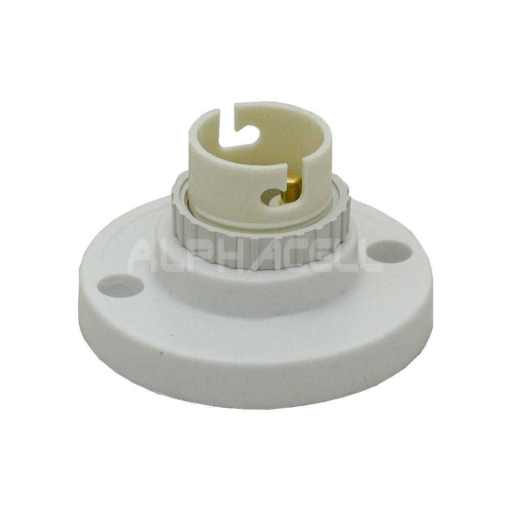 LAMPHOLDER B22 BATTEN WHITE