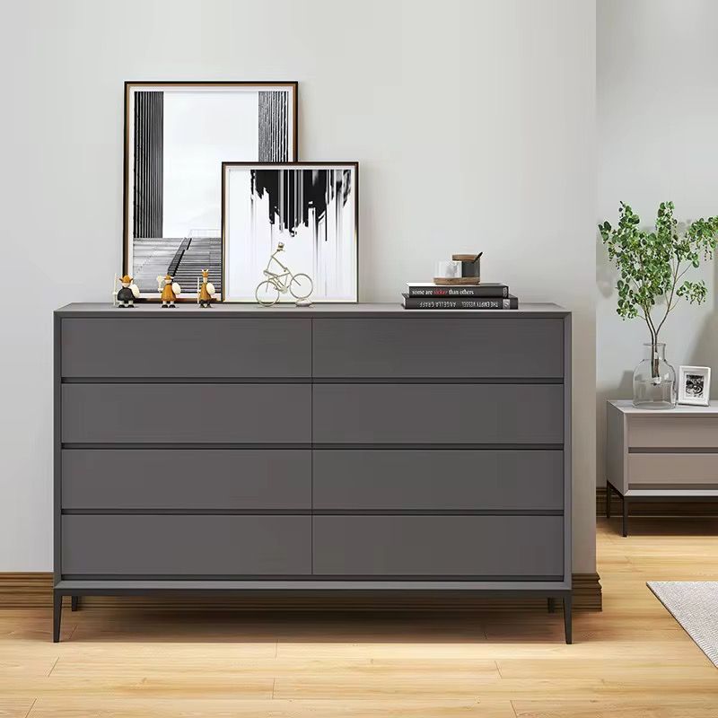 Vibe & Dine White Dresser 6 Drawer, Modern Double Dresser for Bedroom, Wood Chest of Drawers with Wide Storage for Living Room
