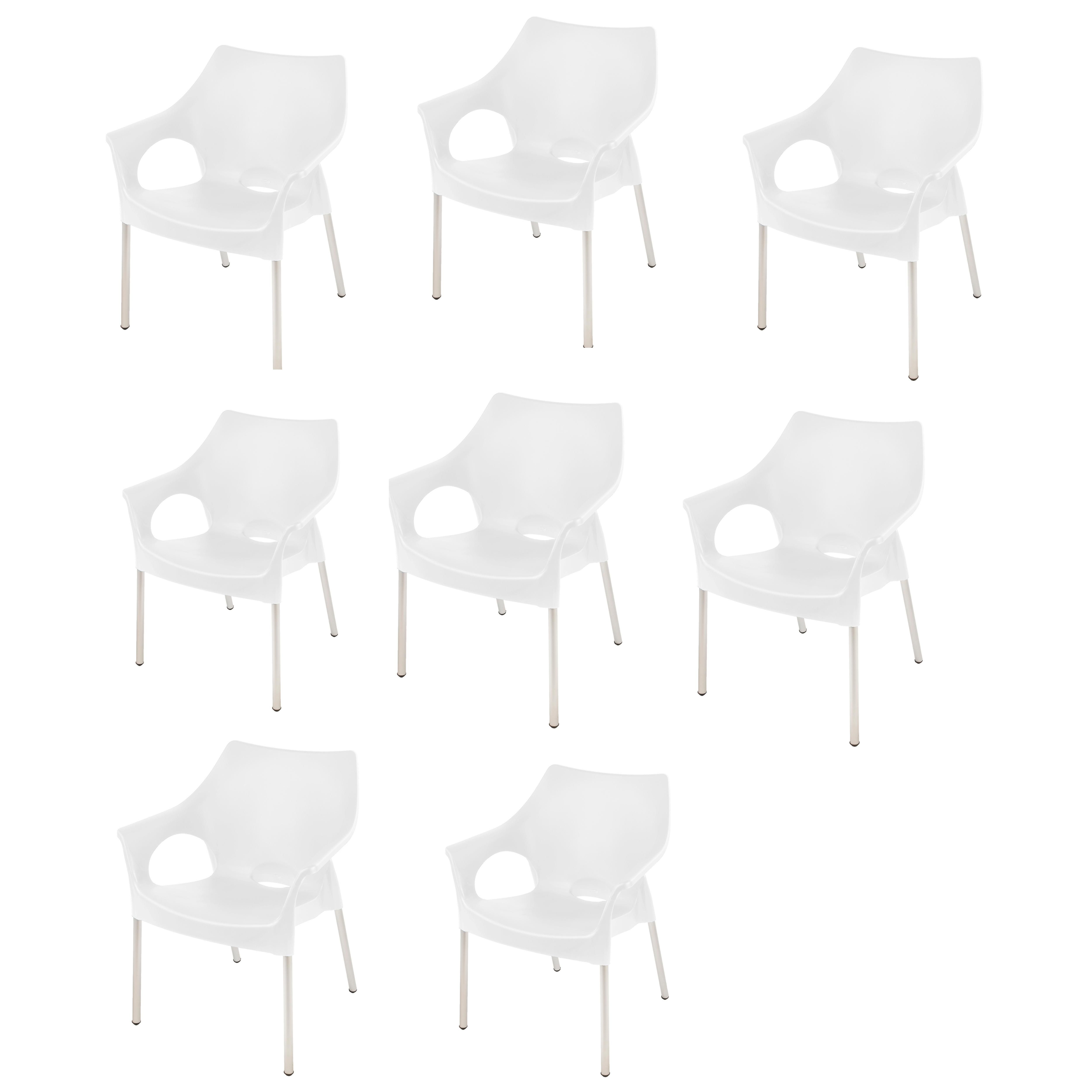 Dublin Bistro Chairs- Ice White -Set of 8