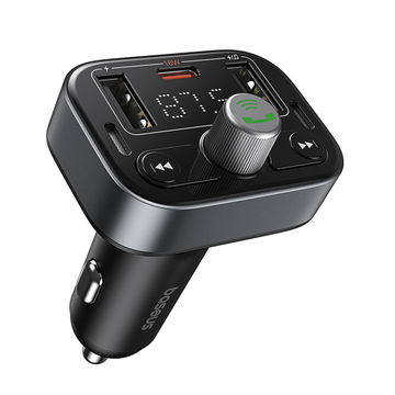Baseus S-09 Pro Series Car FM Transmitter Cluster - Black