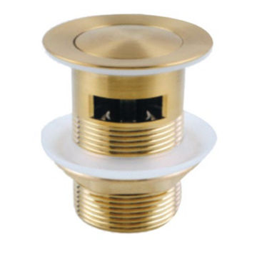 BRUSHED BRASS POP-UP WASTE - SLOTTED