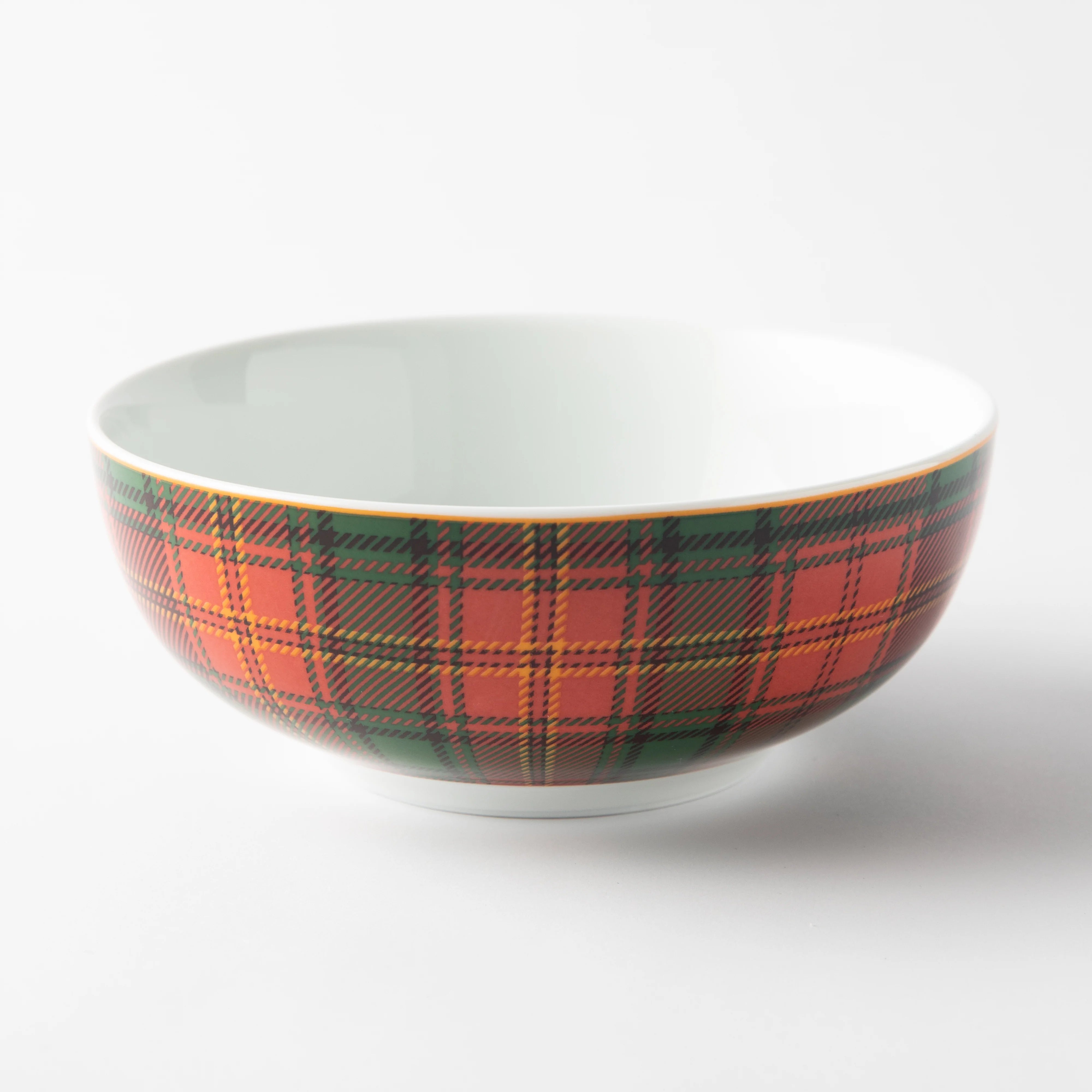 Jenna Clifford Red Tartan Cereal Bowl Set of 4