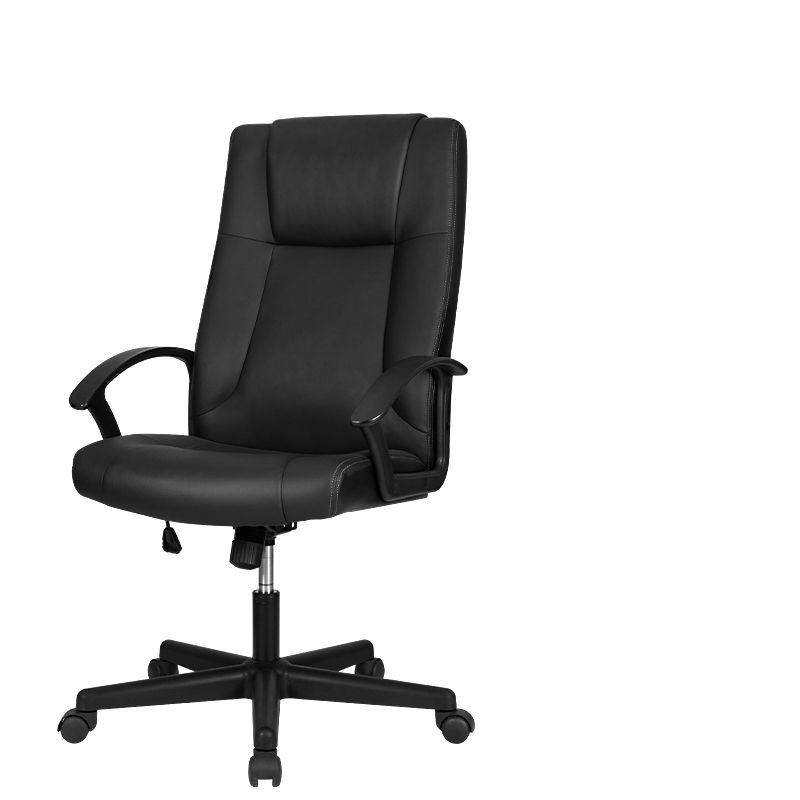 Deli Black Leather Office Executive Chair 600*720*1070-1160mm