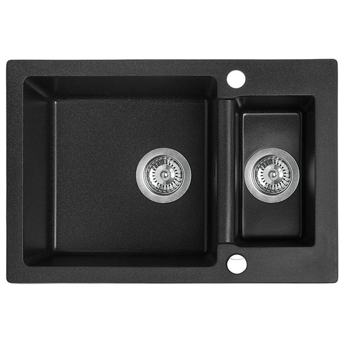 Laveo Celia Granite Sink 1.5 Bowl - Black