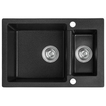 Laveo Celia Granite Sink 1.5 Bowl - Black