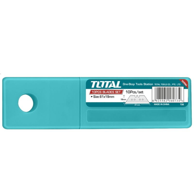 Total Tools 10 Pcs Utility Knife Blades Set