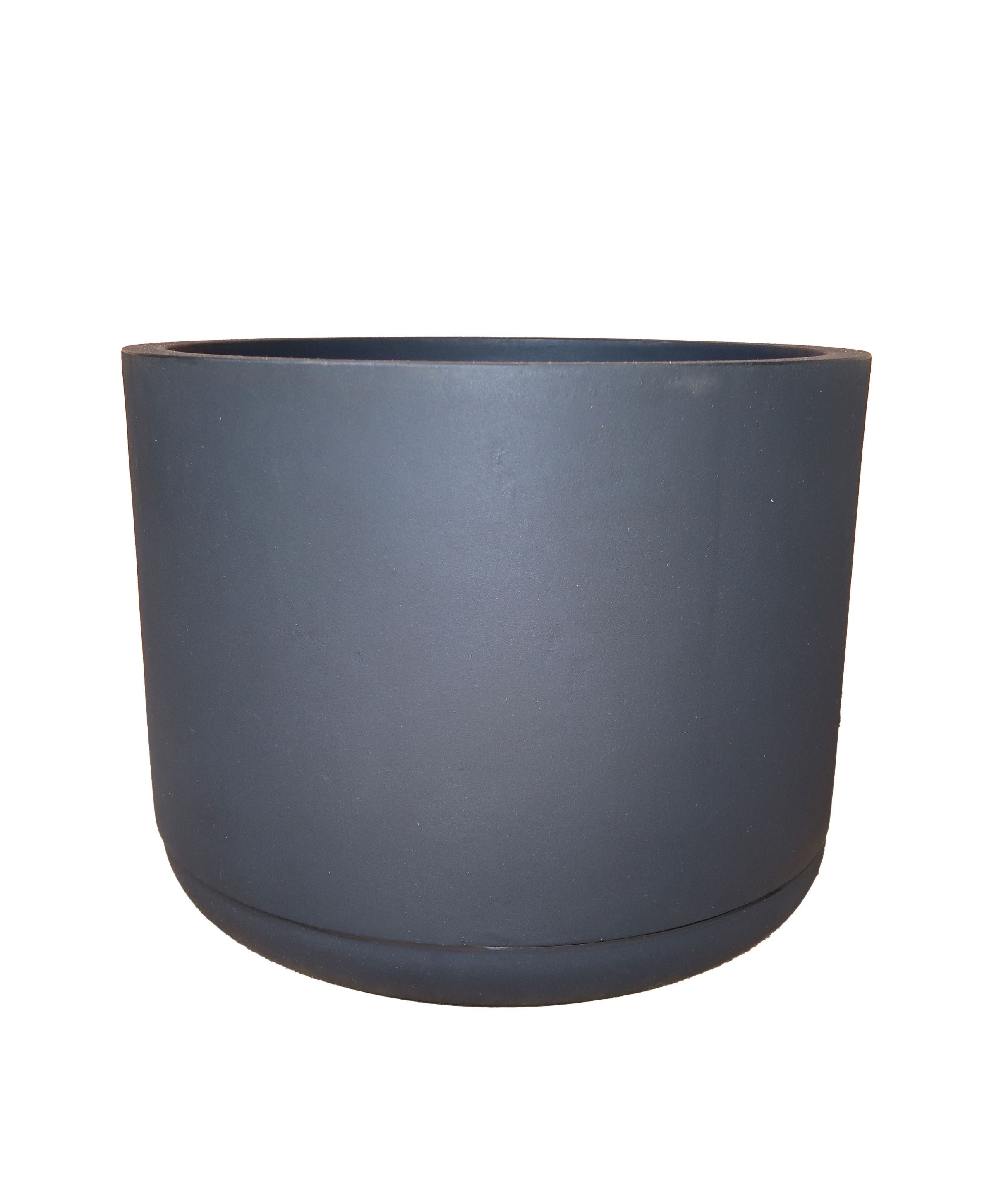 Match Cylinder Japi Planter With Saucer