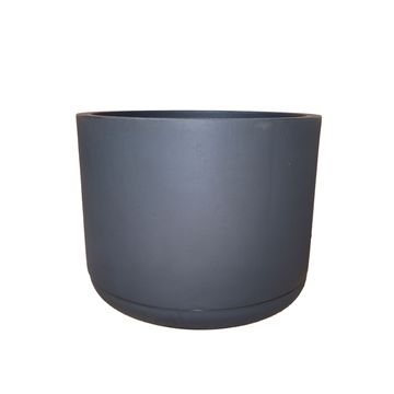 Match Cylinder Japi Planter With Saucer