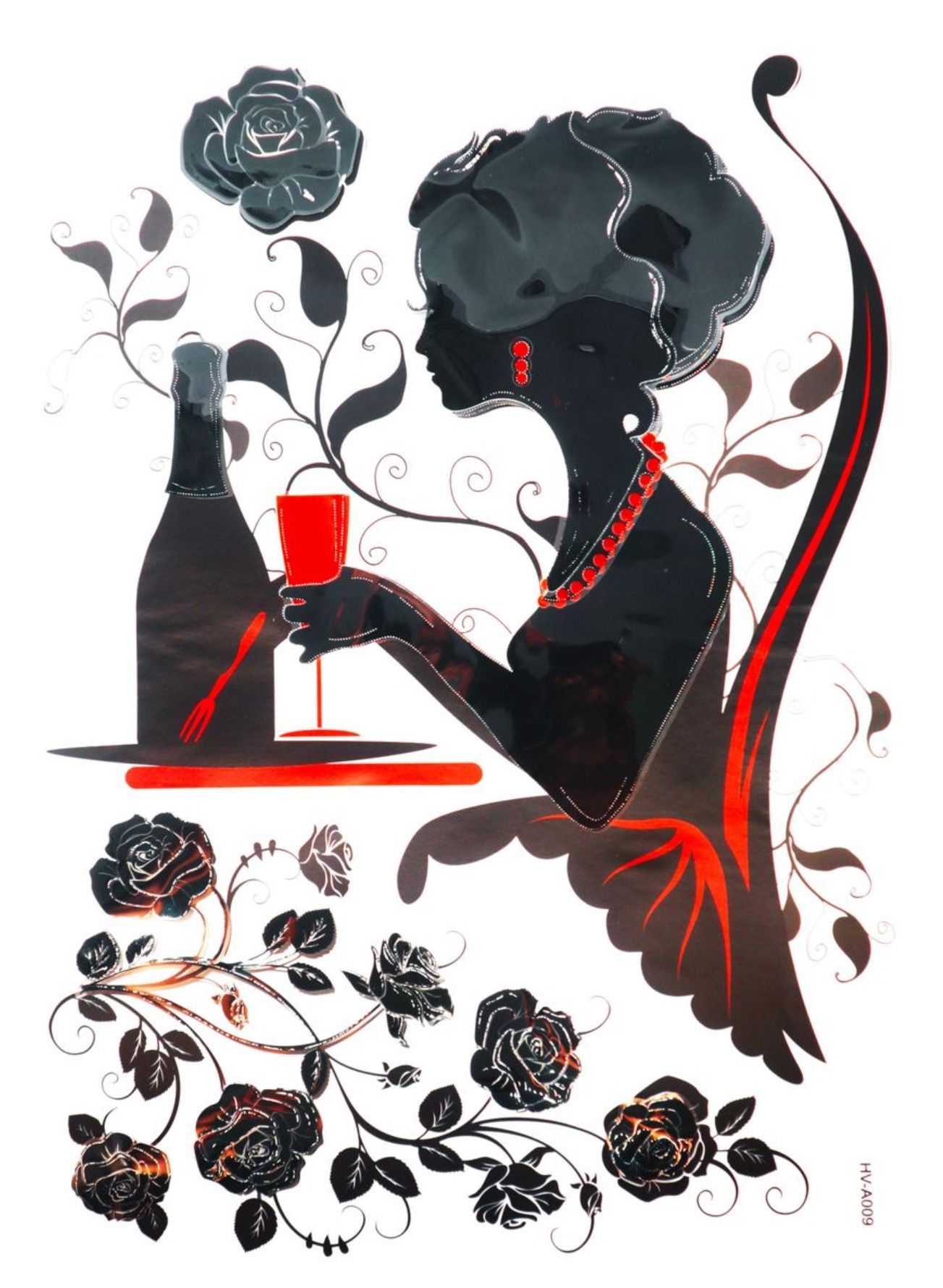 5D Wall Art Decadent Lady Sticker Sheet Option - 2