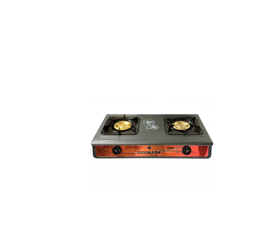 Digimark - 2 Burner Stainless Steel Gas Stove - Powder Coated Finish