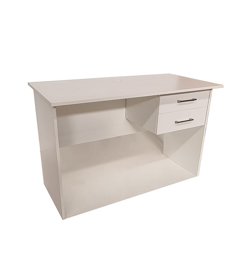 London 2 Drawer Desk 120cm - White