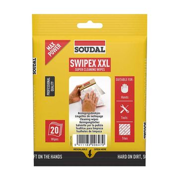 SOUDAL Swipex Heavy Duty Cleaning Cloths XXL 20 Piece