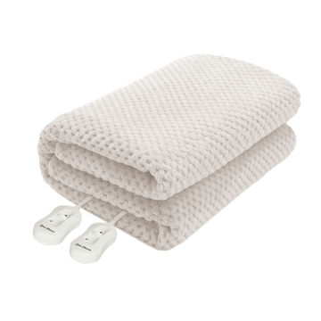 Pure Pleasure - King Coral Fleece W/ Skirt Fitted Electric Blanket 183X188
