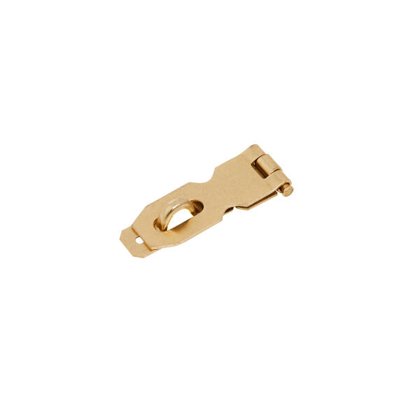 Hasp & staple brass horizontal 55mm mackie