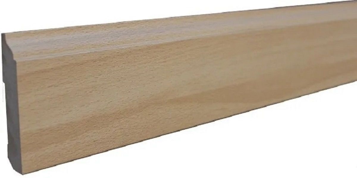 Skirting Beech MDF Wrapped 80mm x 14mm x 2400mm