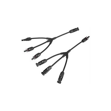 Solarwize MC4 Y Connector 3 Way To 1 Way Solar Panel Combiner Cable Set Colour Black No Warranty