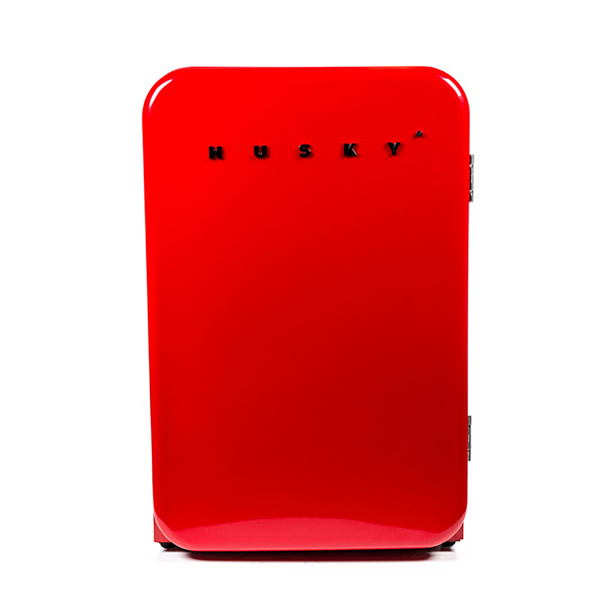 HUSKY - 110L UNDERCOUNTER RETRO FRIDGE - RED