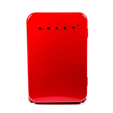 HUSKY - 110L UNDERCOUNTER RETRO FRIDGE - RED