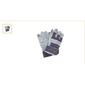 Stripe Chrome Leather Gloves - Wrist