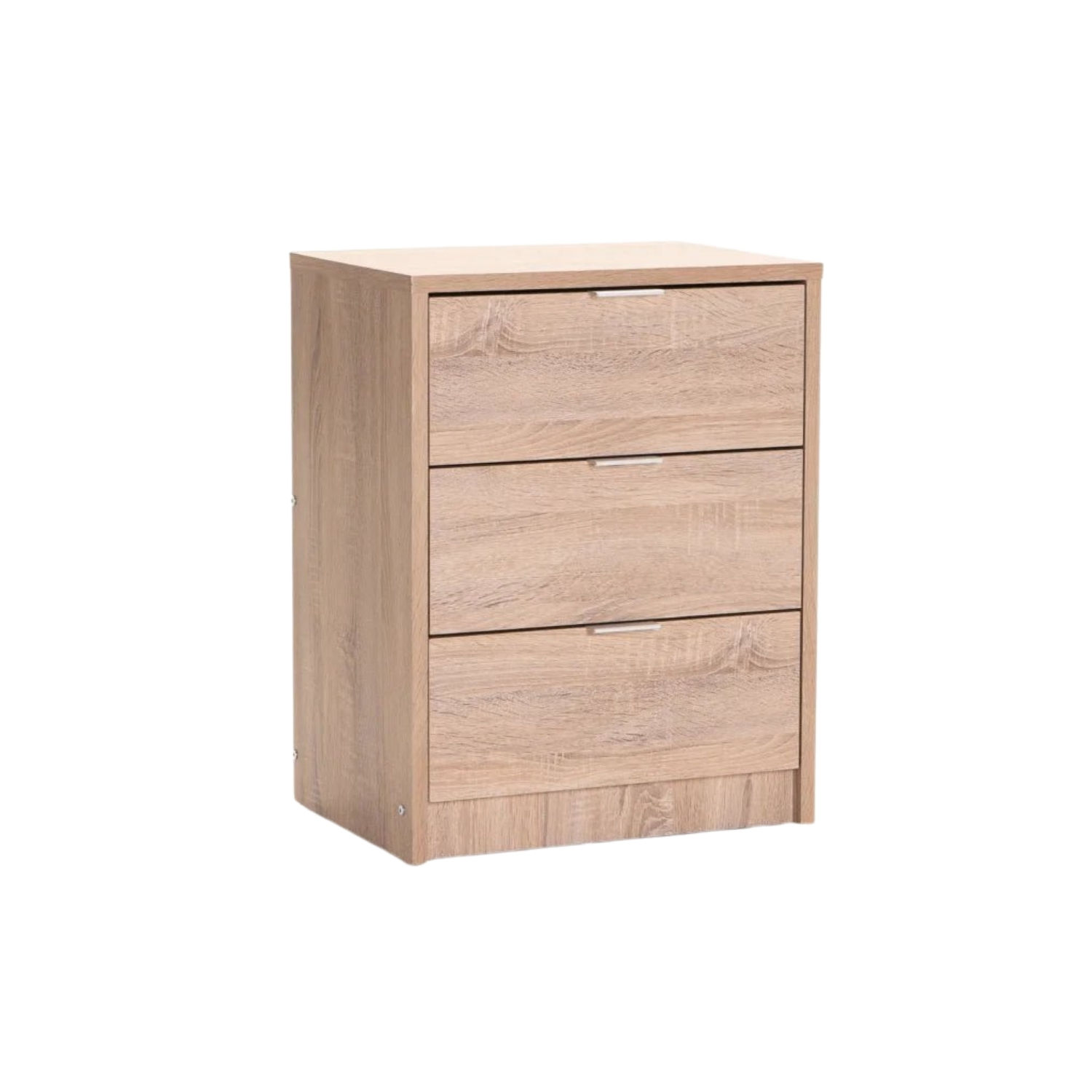 2-Drawer Pedestal Bedside Cabinet - Light Oak