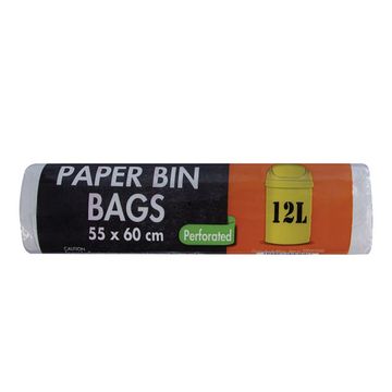 Refuse Bags - White - 55 cm x 60 cm - 15 Piece - 10 Pack