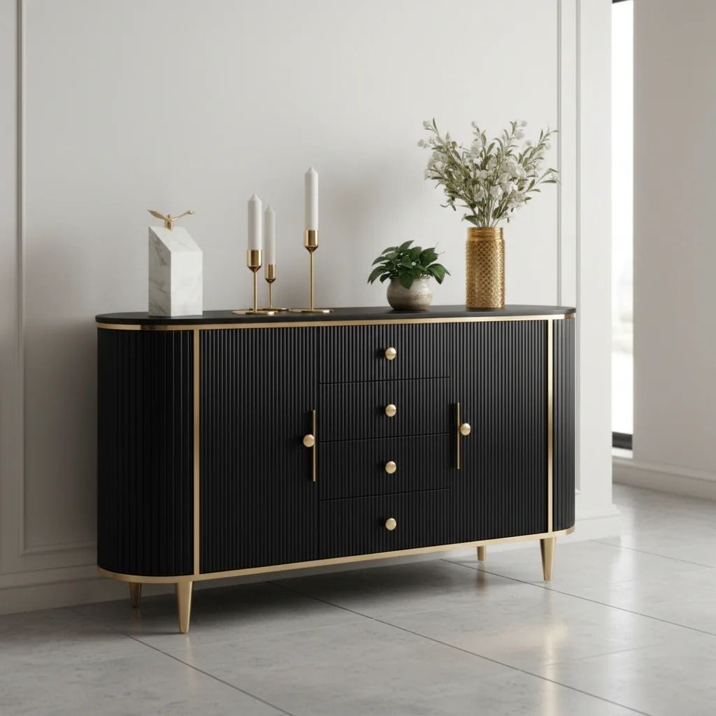 Alexa Luxury Cabinet Black