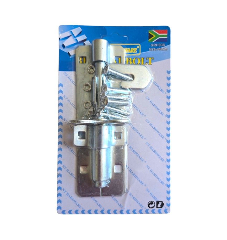 NT TOOLS Galvanised Pad Bolt 150mm (with screws)