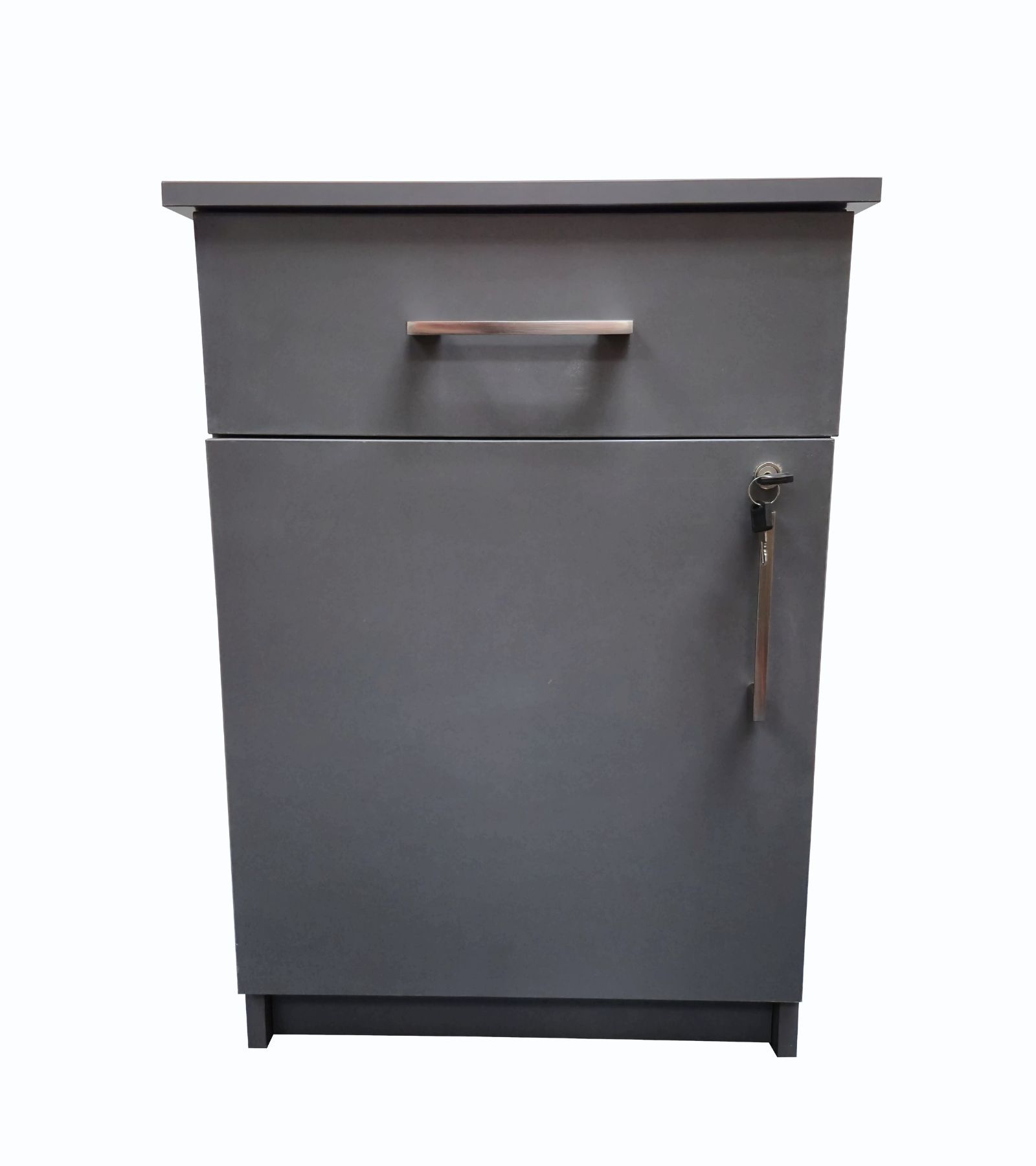Cambridge 1 Door, 1 Drawer Pedestal - Storm Grey