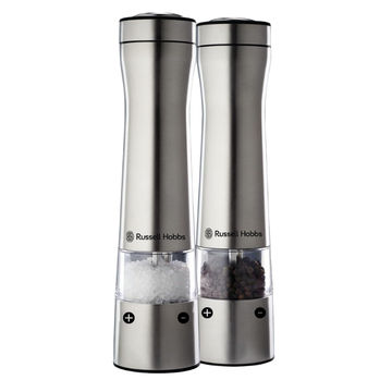 Russell Hobbs 855588 LED Salt and Pepper Mills Set Silver