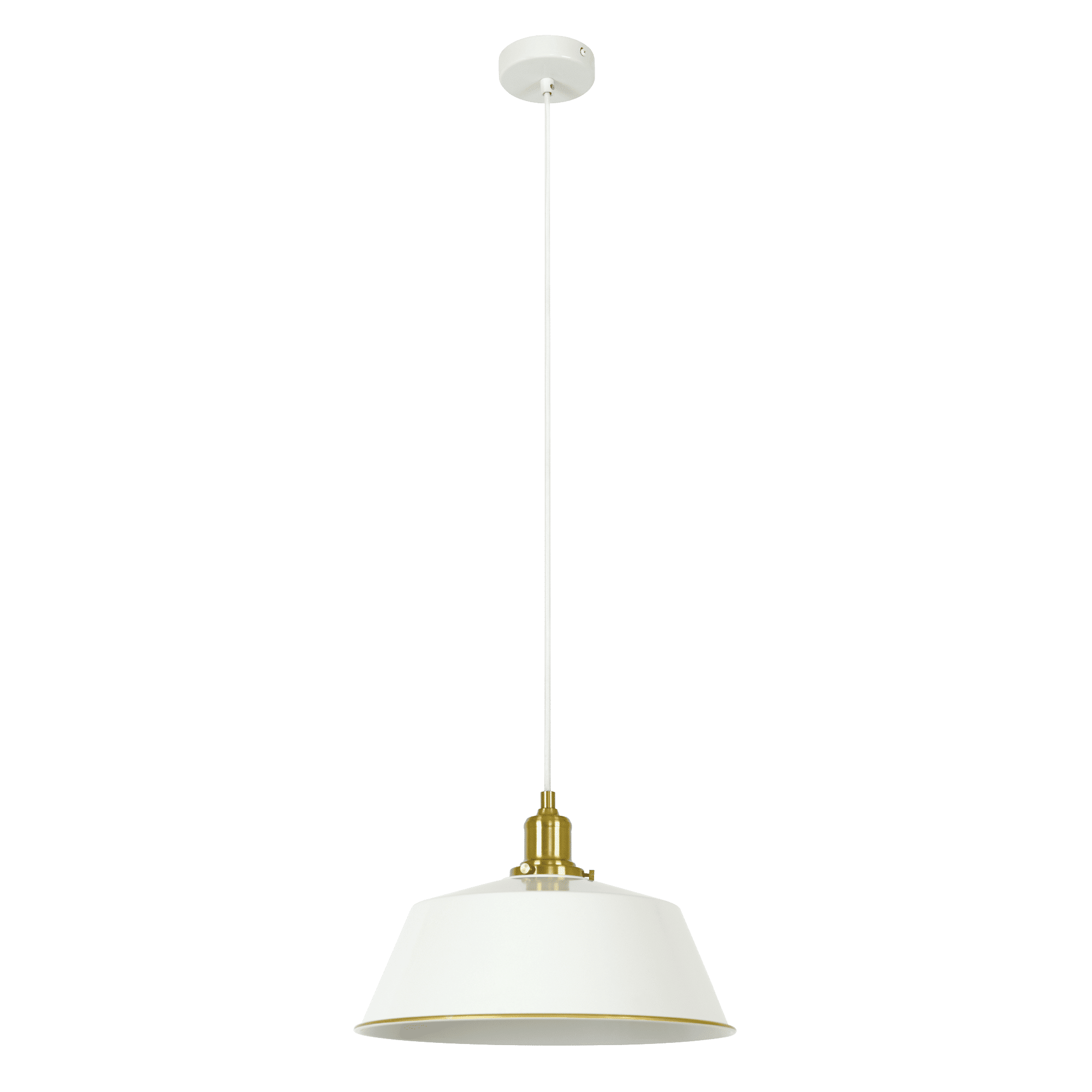 Zebbies Lighting Naomi White and Copper Pendant