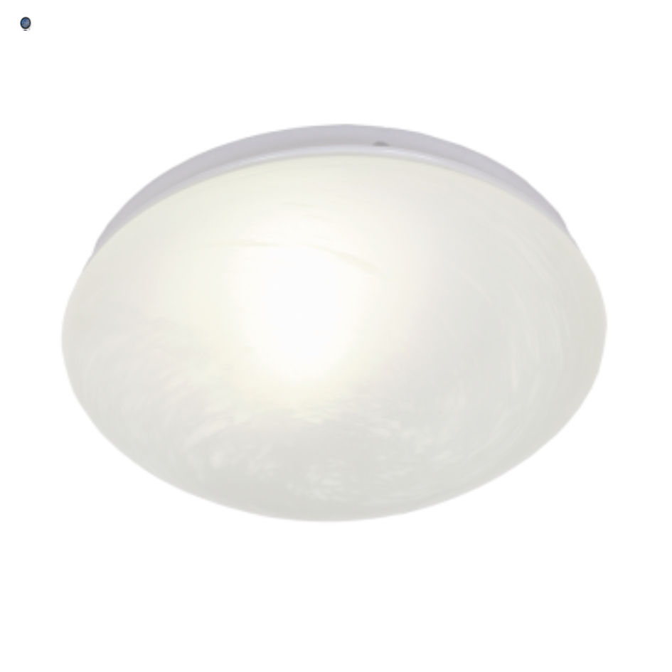 Metal Base with Alabaster Polycarbonate Cover Bayonet Lock