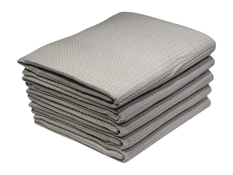 Bunty's Kitchen Towel - Design 2014 - 050x075cms - (05 Pc Pack) - Plain - Pebble