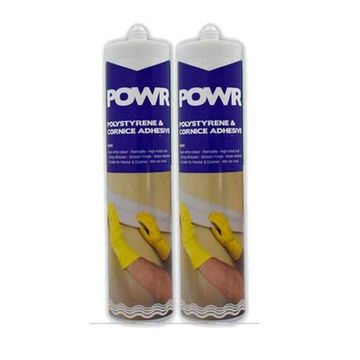 POWR Polystyrene and Cornice Adhesive Cartridge 280ml (2 Pack)
