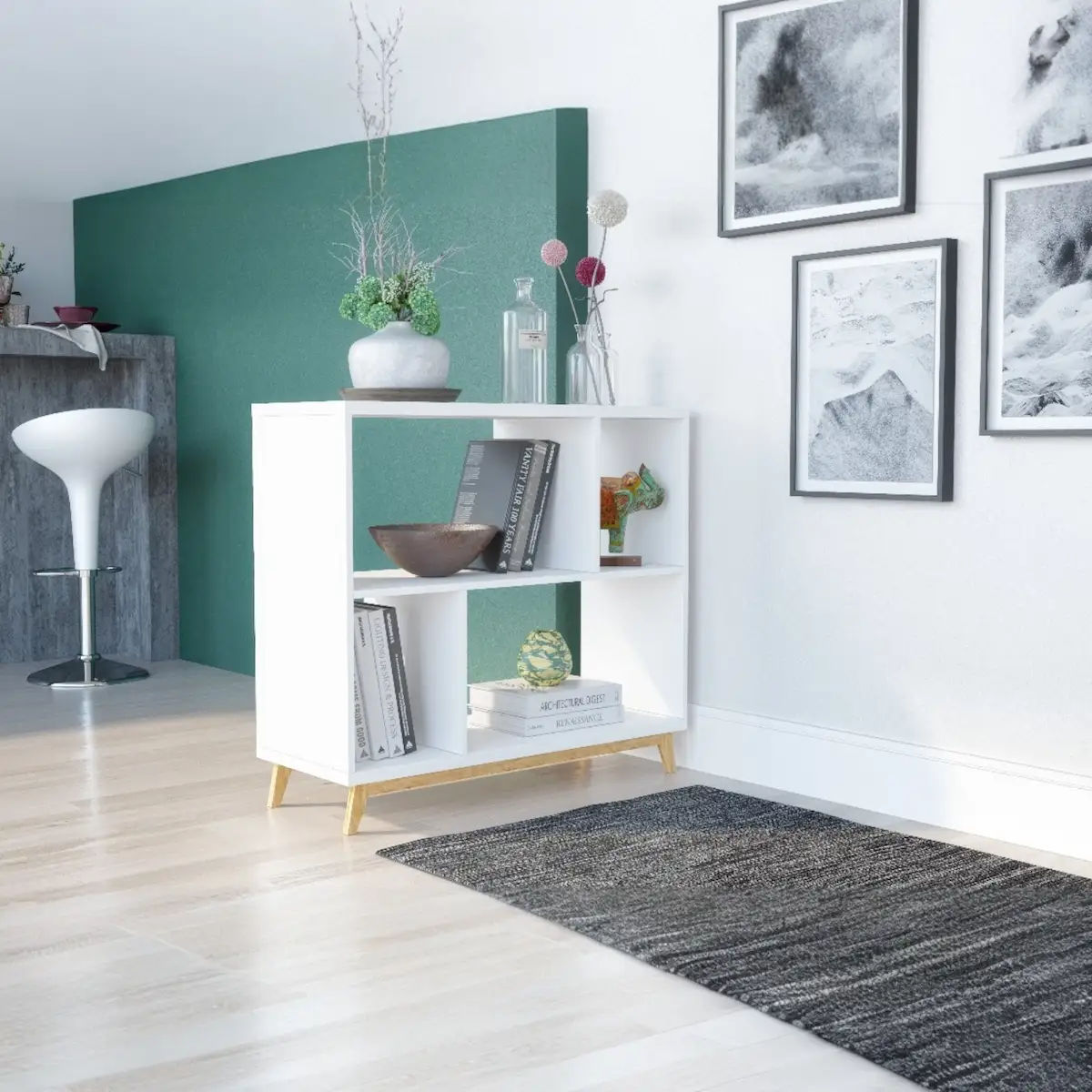 Rayna Versatile Storage Shelf White