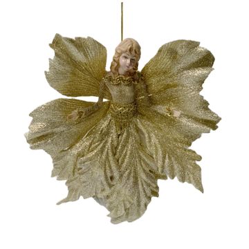 ANGEL WITH GOLD DRESS 31 X 23.5 X 6 CM