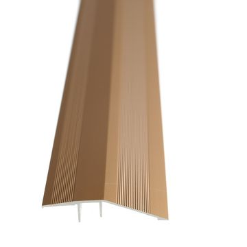 Aluminium Reducer Strip Light Bronze Undrilled 2500 x 43 Aluminium Door Strip