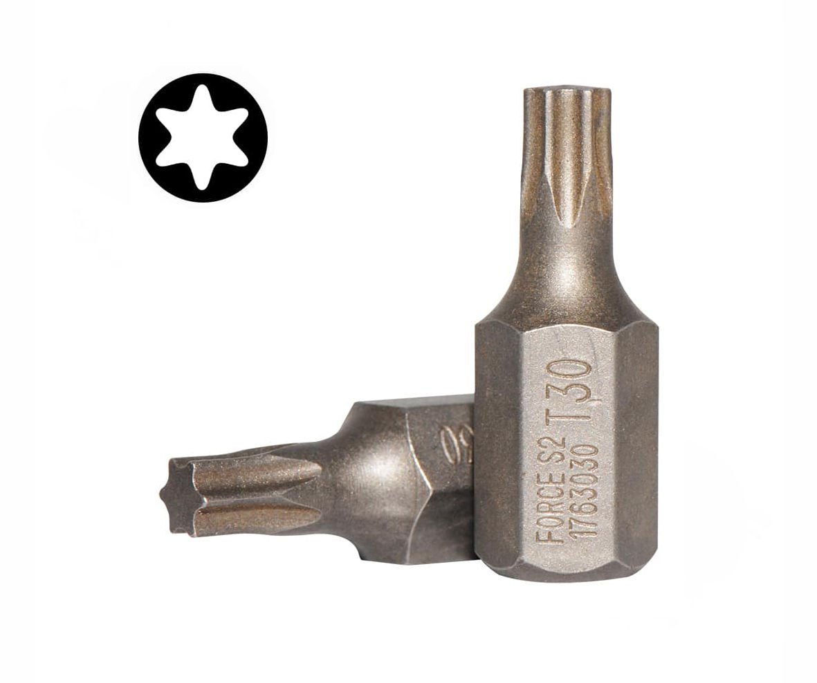 Force - Torx Bit - T30- 10mm x 75mm - 4 Pack