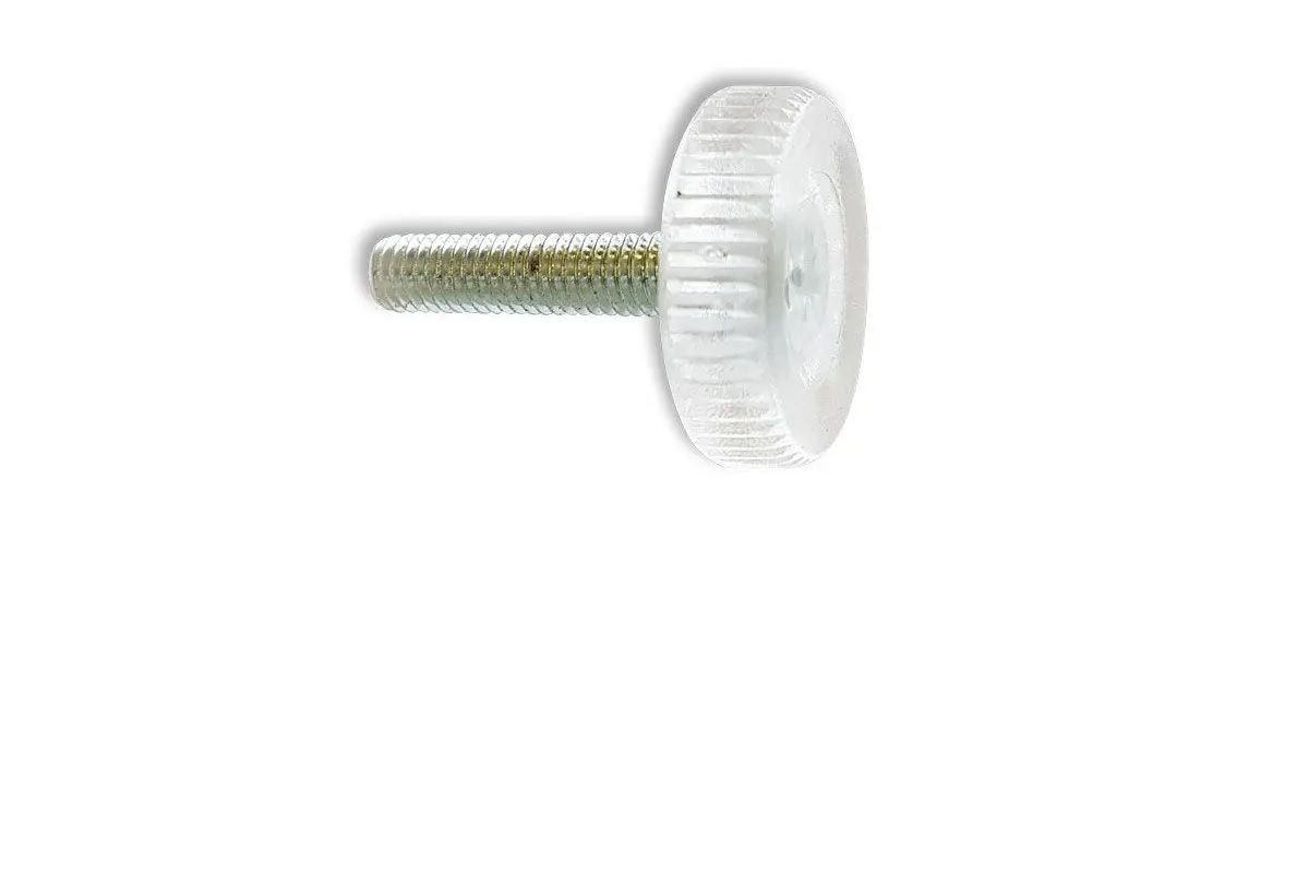 Leveling Foot, Clear, 25mm, M6 x 25mm (4 pack) BY WOODLY