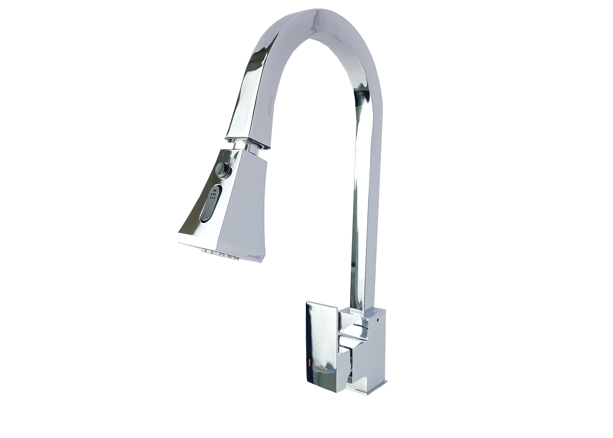 Devario Méline Kitchen Tap With Pull Out Top - Silver