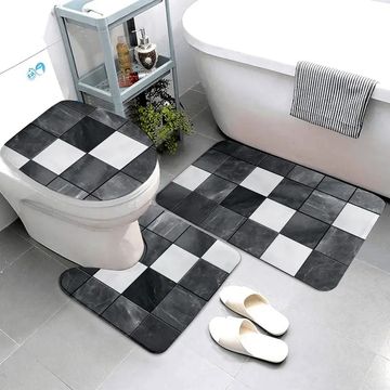 3pcs toilet mat
