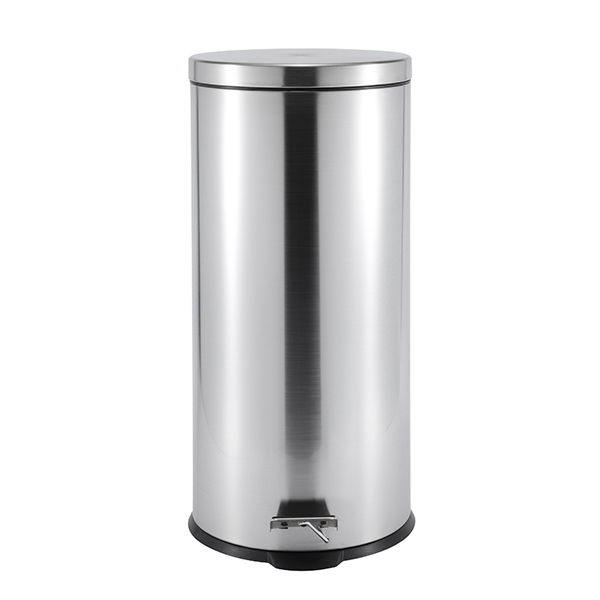 Casa Roma 30L Pedal Bin - Silver - Stainless Steel