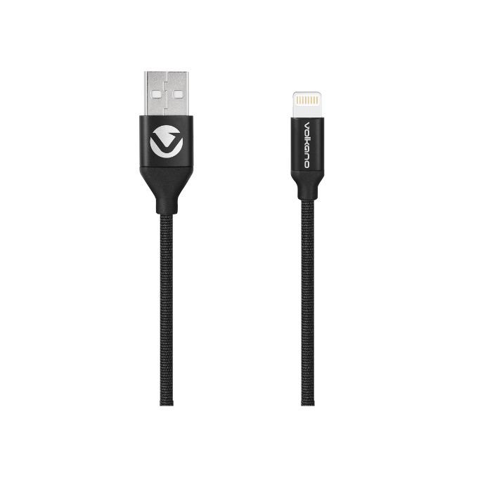 Volkano Weave Series Fabric Braided MFI Lightning Cable 3m