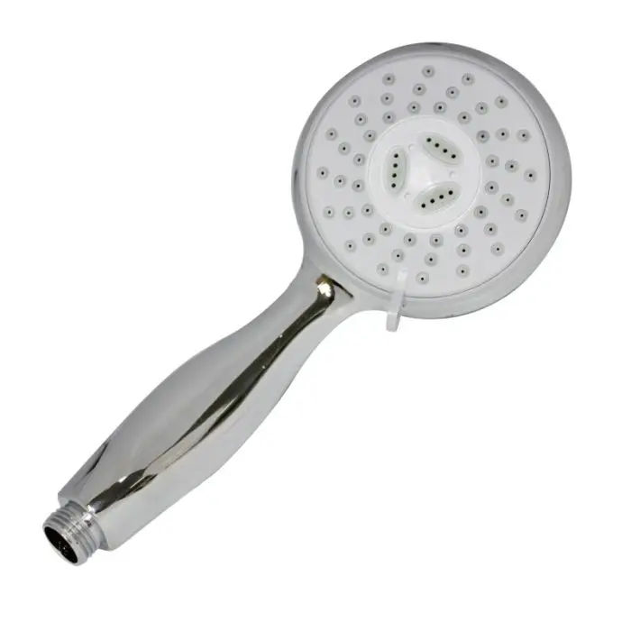 Woodly Hand Shower, 3 Function, Round, 100mm, Chrome Plated