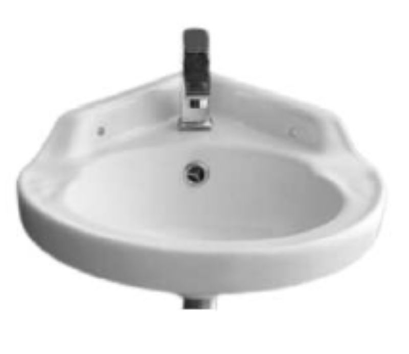 Counter top Ceramic Basin / table top Corner White - Breva