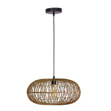 Vividitto - Dilloriander Oval Rattan Pendant