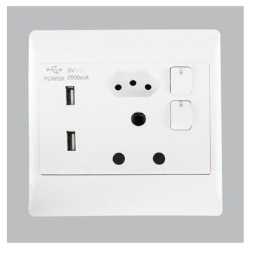 16 AMP Plug + New RSA Socket + 2 USB â€“ 4 X 4