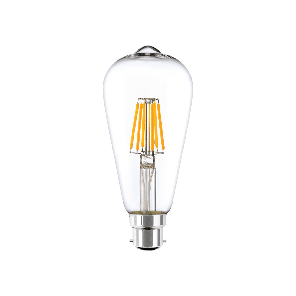 220-240VAC 6W LED PEAR SHAPE LAMP B22 BASE WARM WHITE